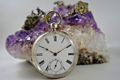 1885 American Waltham Home Watch Co. Sterling Silver 7J 18S Pocket Watch Runs - Image 1 of 4