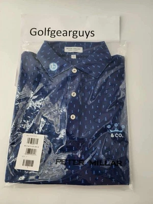 Scotty Cameron Polo Crown&Co 球道 Par-Tee 性能网眼运动海军蓝 M — 第 1/4 张图片