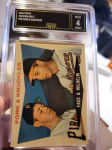 1960 Topps Face/Wilhelm #115 Fork & Knuckler - Picture 1 of 4