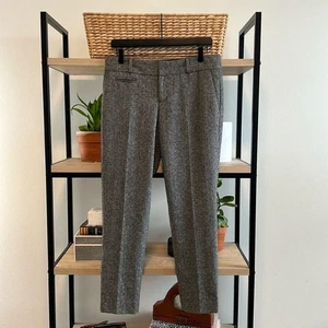 NWT Banana Republic Ryan Mid-Rise Tweed Woven Career Dress Pant Trouser, 6 - Picture 1 of 12