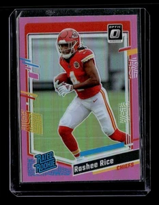 2023 Panini Donruss Optic - Rated Rookie Rashee Rice #257 Pink Prizm (RC) - Bild 1 von 2