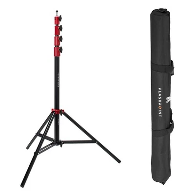 Flashpoint Pro Air-Cushioned Heavy-Duty Light Stand (Red, 9.5') - Image 1 of 4