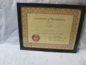 CERTIFICADO DE RECONOCIMIENTO COCA COLA PARA PERFECTA ASISTENCIA AL TRABAJO - Imagen 1 de 3