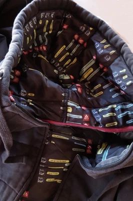 Heavy duty  quality Matix Hoodie black full zip, fully lined as shown in photos - Image 1 of 4