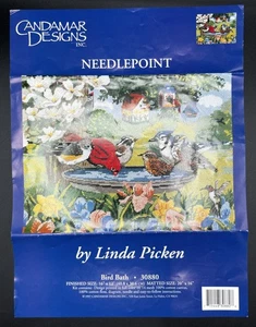 Baño para pájaros Candamar Designs punta de aguja 30880 16"x12" instrucciones e hilo dental SOLO - Imagen 1 de 4