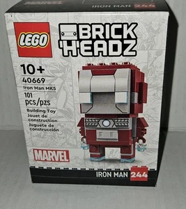 NEW LEGO Marvel BrickHeadz Iron Man MK5 Figure Set # 40669   (SEALED) - Picture 1 of 6