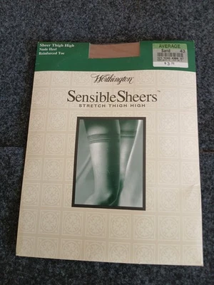 WORTHINGTON Muslo Elástico Alto Sensible Color Transparente Arena Promedio EE. UU. NUEVO EN PAQUETE Foto 1 de 2