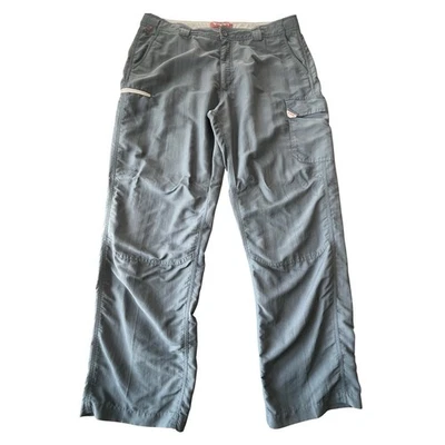 Pantalones de pesca Simms para hombre XL gris nailon carga exterior pescador núcleo utilitario Foto 1 de 4