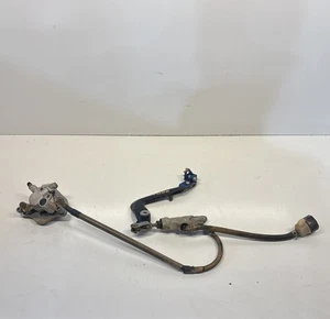 2017 Kawasaki KX85 KX100 OEM REAR BACK BRAKE CALIPER MASTER CYLINDER HOSE PEDAL - Picture 1 of 8