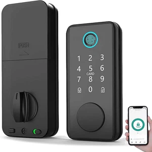 TEKXDD Smart Lock - 6 in 1 Touch with Bluetooth, Fingerprint Door Lock, Elect... - Picture 1 of 6