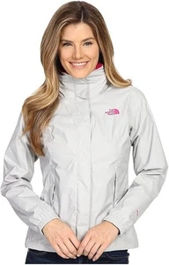 Chaqueta de lluvia The North Face Dryvent Resolve para mujer gris medio rosa impermeable - Imagen 1 de 8