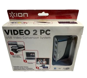 ION Video 2 PC VHS VCR to Computer USB Video Conversion System Transfer Movies - Photo 1/7