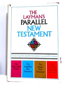 The Layman's Parallel New Testament 1971 Hardcover KJV ANT LNT RSV - Imagen 1 de 10