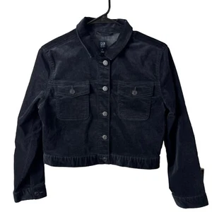 GIRL'S GAP TRUCKER VELVET BLACK JACKET SIZE XXL NWT - Picture 1 of 6