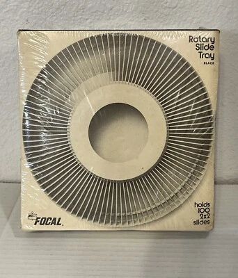 Focal Vintage Rotary Slide Tray in Black Holds 100 2x2 Slides Kmart Photos New - Image 1 of 4