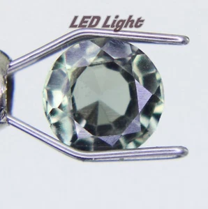 Piedras preciosas redondas certificadas joyería alejandrita cambio de color 1 ct 1 pieza - Imagen 1 de 5