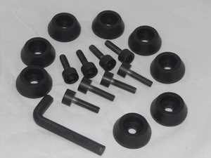 (8) LONG SCREWS (8) WASHERS BLACK (1) KEY FOR BALLISTIC JESTER 814 WHEEL RIM - Picture 1 of 1