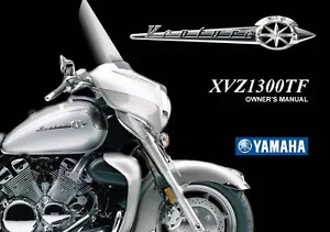 Yamaha Owners Manual Book 2001 Royal Star Venture XVZ1300TF - Foto 1 di 12