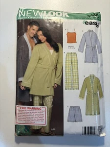 Newlook 6442 Unisex Robe And Pyjamas Sewing Pattern - Size XS-XL Cut - Picture 1 of 2