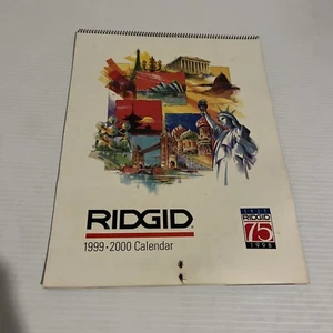 COLLECTIBLE 1999 2000 RIDGID ADVERTISING COLOR PHOTO CALENDAR - Picture 1 of 4