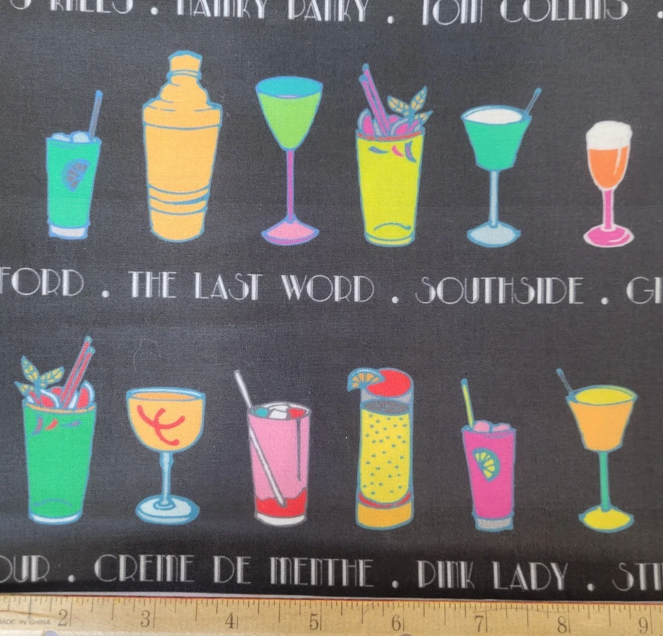 Tela de algodón de firma de pétalos de bebida mixta por yarda - tela de flor de cuchara Foto 1 de 4