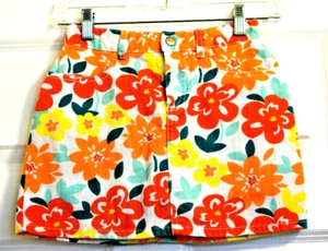 GYMBOREE Girl's Orange Floral Skirt Size 8 - Picture 1 of 5