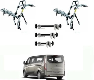 Portabici Posteriore 3 Binari per Ford Tourneo Custom 2024 3 Bici In Alluminio - Foto 1 di 8
