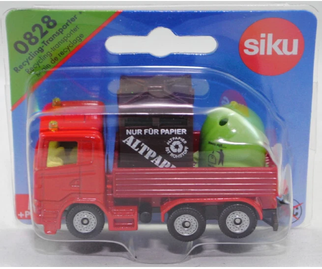Siku Super 0828 Scania R380 Recycling-Transporter mit 2 Gelblichter - Bild 1 von 1