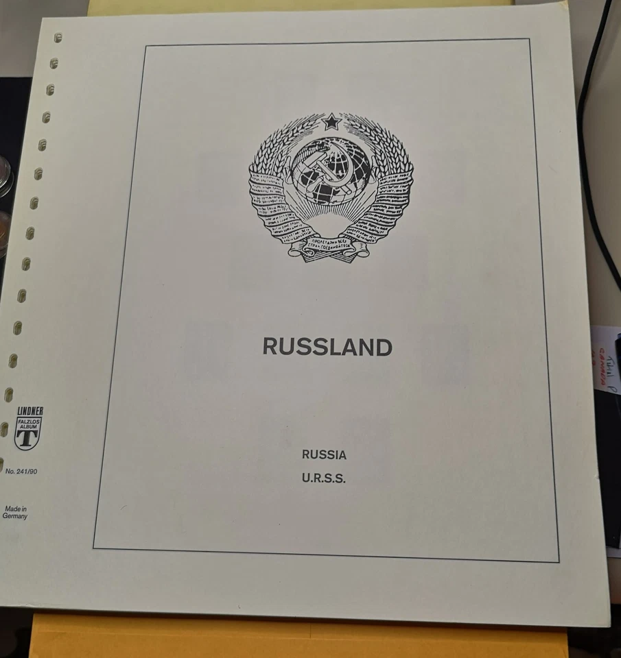 Lindner Stamp Sheets 241-87 Russia 1987 1989 - Lindner Pre-printed Sheets