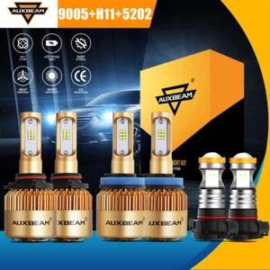 For 2007-2013 Chevrolet Avalanche 6X AUXBEAM LED Headlight Bulbs Fog Light 6000K - Picture 1 of 12