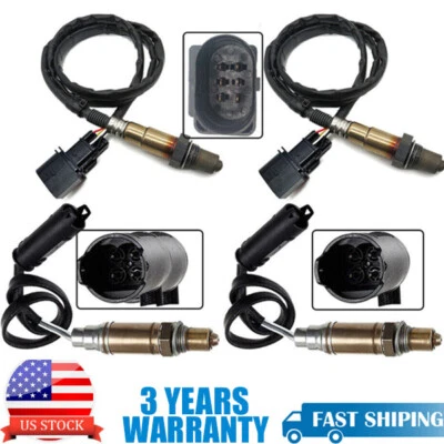 4PCS Oxygen O2 Sensor Upstream&Downstream For 2004 2005 2006 BMW X5 4.4L 4.8L V8 - Image 1 of 4