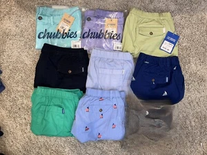 NWT & EUC Men's CHUBBIES Shorts 5.5" Inseam 100% Cotton XL & XXL - Picture 1 of 47