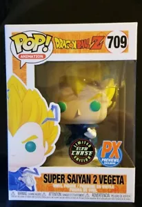 Funko PoP! Dragon Ball Z Super Saiyan 2 Vegeta #709 GITD CHASE ¡con Protector Pop! - Imagen 1 de 2