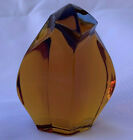 Saint Louis France Paperweight Amber Penguin Original Sticker 