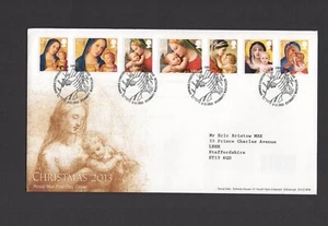 RARE!   2013  CHRISTMAS  FDC  addressed  to  Eric  Bristow  MBE  DARTS - PERFECT - Picture 1 of 1