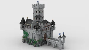 LEGO Custom MOC Crusader's Castle stud.io file, no parts! - Picture 1 of 2