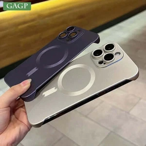Ultra Thin PC Magsafe Case for iPhone 15 14 13 12 Frameless Hard Shockproof - Picture 1 of 13
