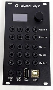 Módulo de sintetizador modular Eurorack convertidor MIDI a CV Polyend Poly 2 - negro - Imagen 1 de 10