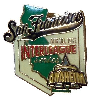 1997 SF Giants vs Anaheim Angels Interleague Pin SGA - Image 1 of 2