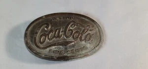Vintage Coca-Cola Five Cents Pot Metal Belt Buckle - Picture 1 of 5