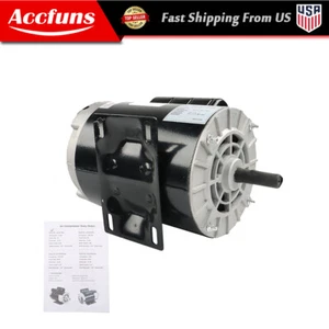 Electric Motor Compressor Duty 56Frame 1 Phase 5/8" Shaft 230V 3.7HP 3450RPM New - Picture 1 of 13