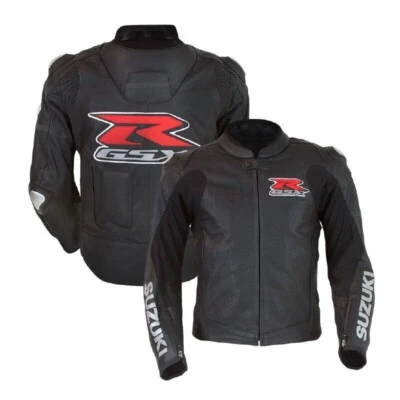 Chaqueta de cuero para moto Suzuki GSXR nueva chaqueta para motociclista Suzuki GSXR Foto 1 de 4