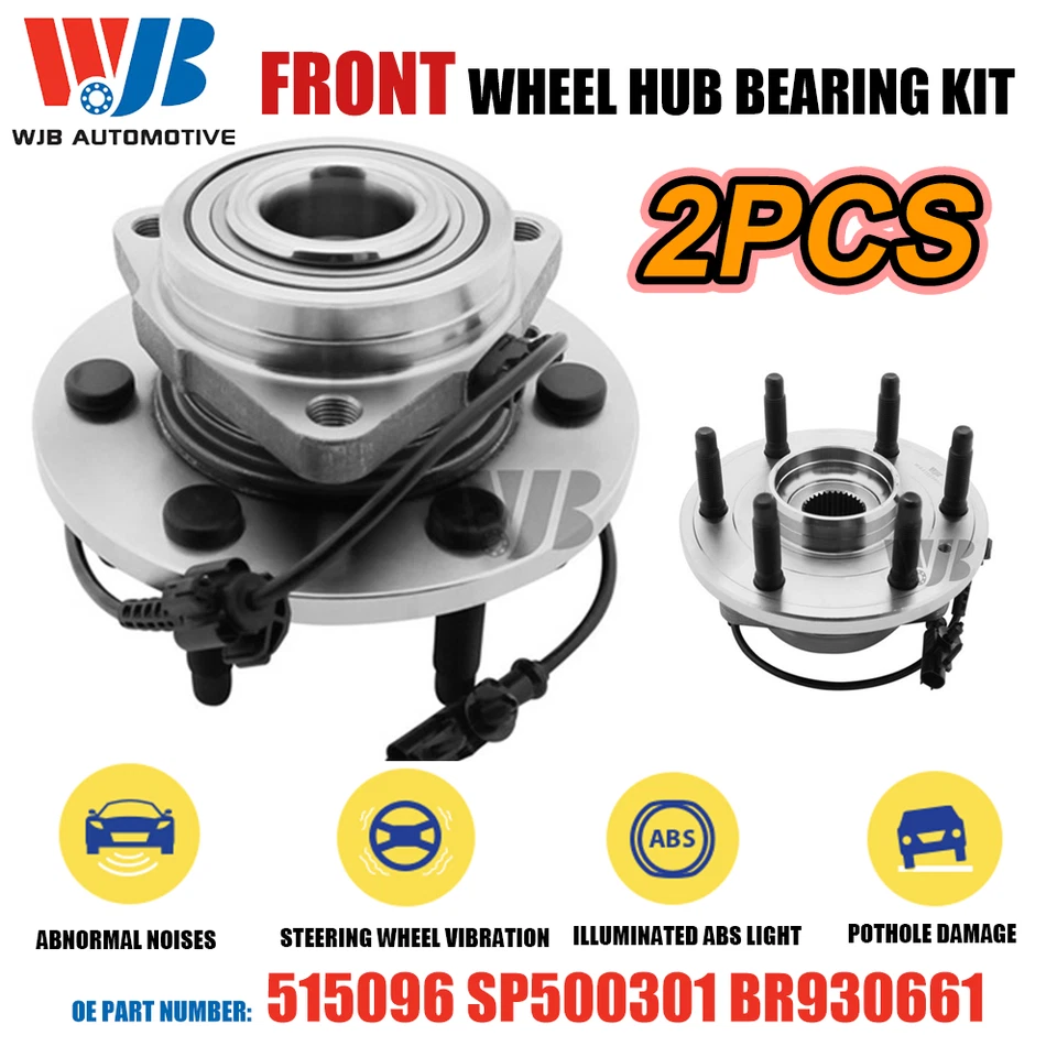 2x Front Wheel Bearing Hub Assembly for Chevy Silverado 1500 Yukon Tahoe 515096 Foto 1 de 4