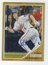 Autographed Charlie Culberson Braves 2011 Topps Heritage MiLB Card #92 - COA