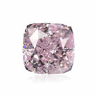 0.42 Carat Fancy Pink Color Natural Loose Diamond Cushion Cut, VVS2 Clarity, GIA