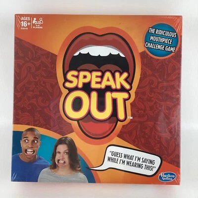 Speak Out Ridiculous Mouthpiece Challenge Game Hilarious Hasbro 2016 New SEALED - Image 1 of 4