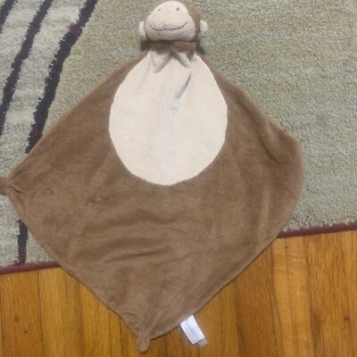  Angel-Dear-Dark-Brown-Monkey-Blankie-Security-Blanket-Lovey-Baby-Girl-or-Boy   - Изображение 1 из 3
