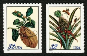 #3126-3127 32c Merian Botanical Prints, Singles, Mint **ANY 5=FREE SHIPPING** - Picture 1 of 3