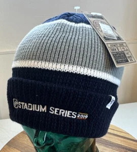 NWT STADIUM SERIES 2019 BLUE, GRAY, WHITE BEANIE. GREAT. LOOKS.NEVER WORN.     3 - Picture 1 of 3