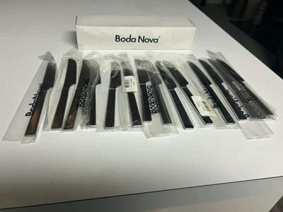 SET 14 BODA NOVA 7 1/2" STAINLESS KNIVES Flatware NEW MINT UNUSED SEALED IN BOX - Image 1 of 4